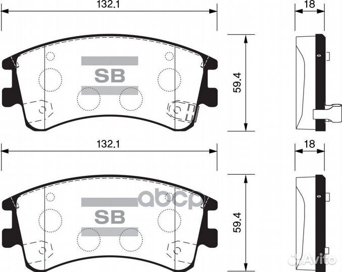 Колодки тормозные дисковые передние Серия:HI-Q