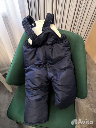 Зимние утеплённые штаны 86 размер