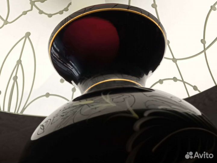 Ваза для цветов, цветное стекло, 60-е годы гдр