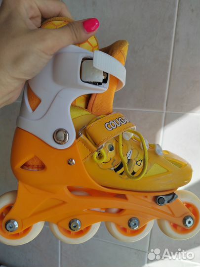 Роликовые коньки детские раздвижные 33-36