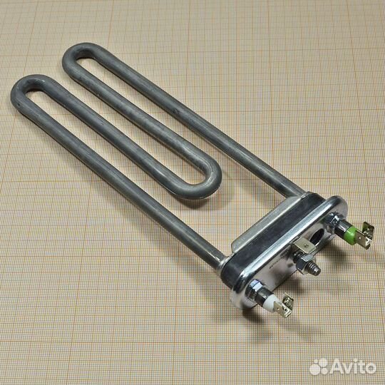 Тэн 2000W, прямой, 200 мм, с отверстием под датчик