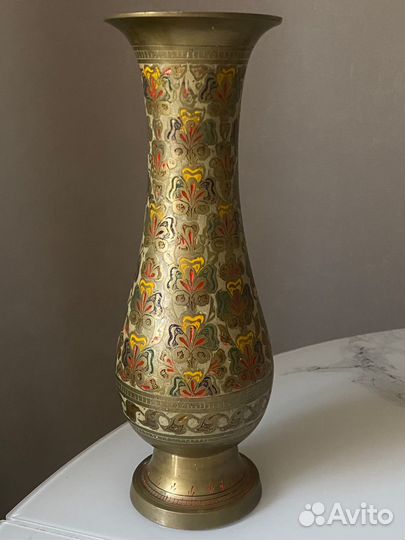 Ваза для цыетов, Индия, латунь СССР