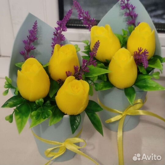 Букет комплимент из мыла