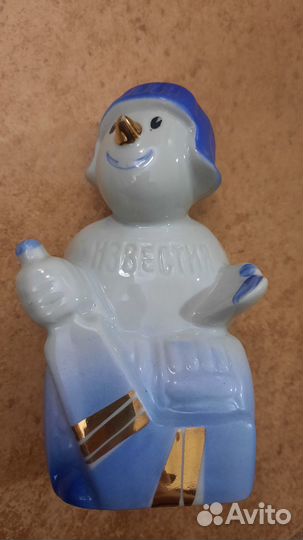 Фарфоровые статуэтки. Снеговик. Приз Известия
