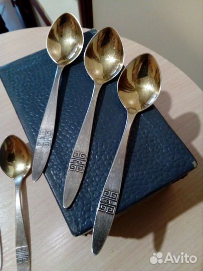 Ложки кофейные, серебро СССР