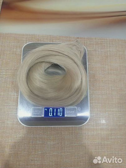 Волосы для наращивания 60 см блонд