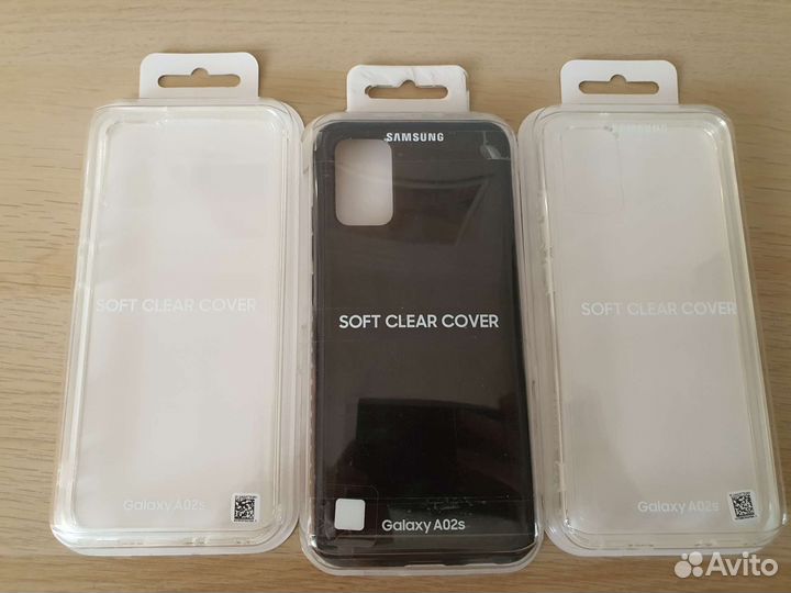 Оригинальный чехол Samsung A02s Soft Clear Cover