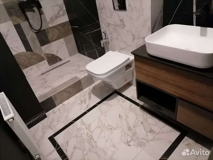 Ремонт ванной комнаты,туалета,кафель,панели пвх