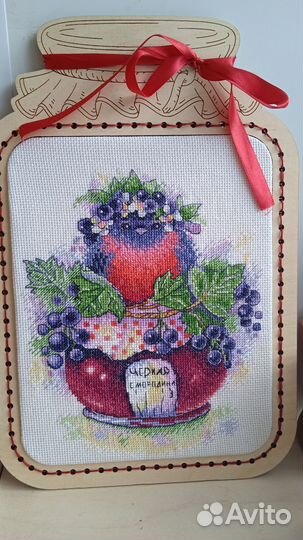 Вышитая картина Певчая Смородинка