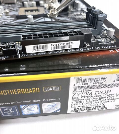 Материнская плата 1151v2 Gigabyte Z370M DS3H