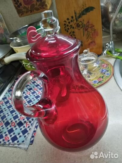 Штофы и графины СССР цветное стекло