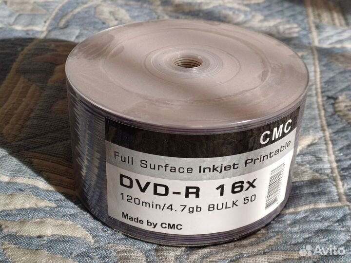 Диски DVD-R Verbatim Printable с конвертами