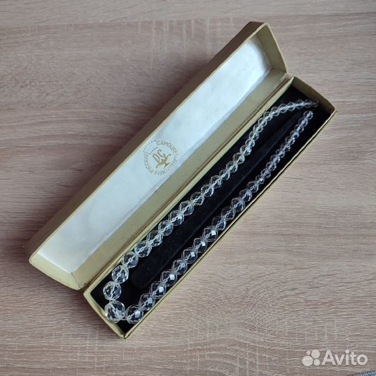 Бусы горный хрусталь СССР Свердловск