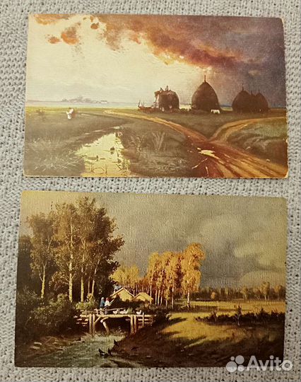 Старинные открытки. Живопись