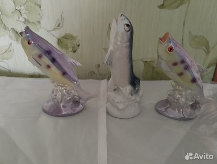 Фарфоровые статуэтки рыбки,германия