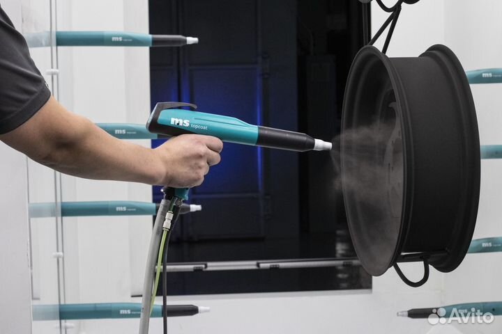 Установка для порошковой покраски с вибростолом