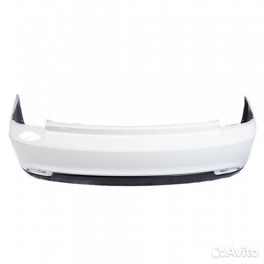 Задний бампер на приора 2 белое облако