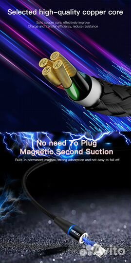 Магнитный USB кабель 1м