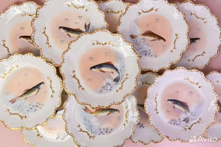 Сервиз (рыбный) Limoges. France
