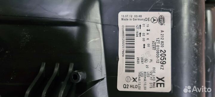 Фара А212 820 20 59 Мерседес