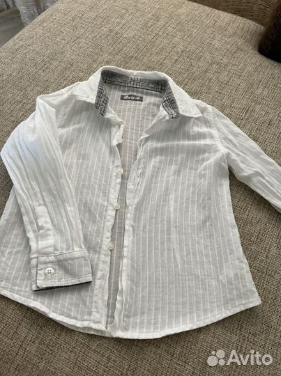 Рубашка детская белая 3-4 года