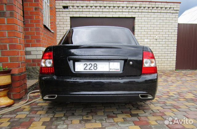 Задний бампер priora 2 седан