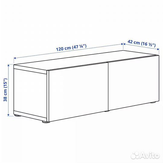 Подвесная тумба IKEA под тв с подсветкой