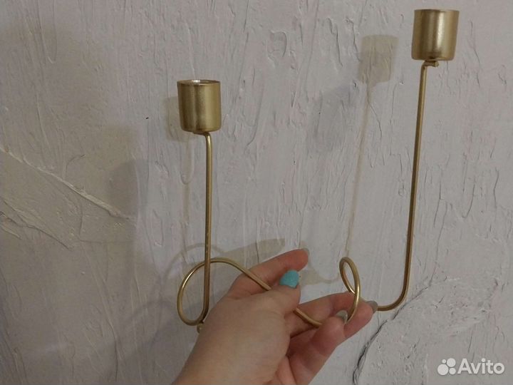 Подсвечник золотой