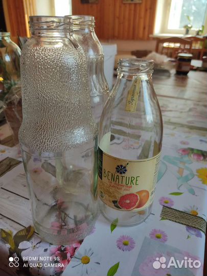 Стеклянная бутылка 1 л