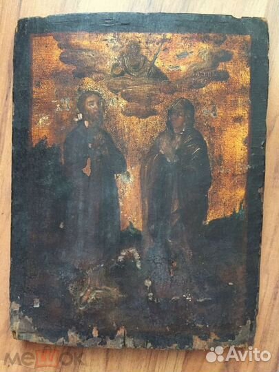 Икона Алексий Человек Божий и мученица Стефанида о