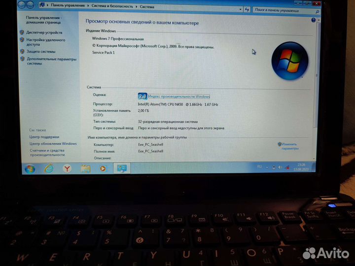 Asus еее pc 1015р