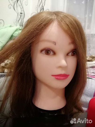 Болванка с натуральными волосами