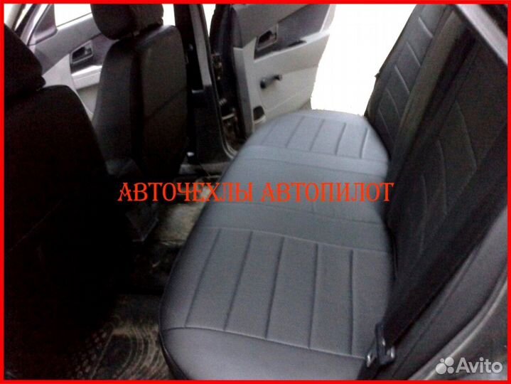 Чехлы Автопилот LADA Priora из экокожи чёрные