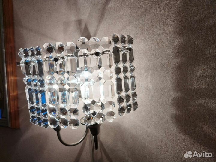 Хрустальный светильник бра СССР