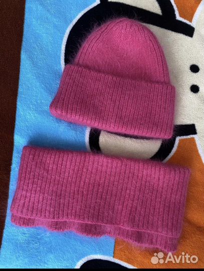 Шапка и снуд женская