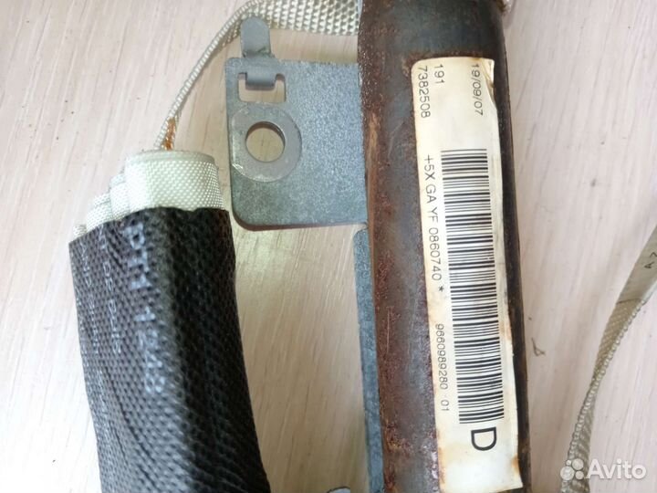 Подушка безопасности боковая шторка на пежо 407