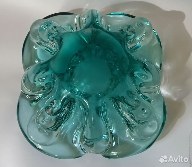 Хрустальная пепельница большая