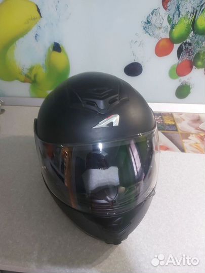 Шлем для мотоцикла черно матовый aston RT1200