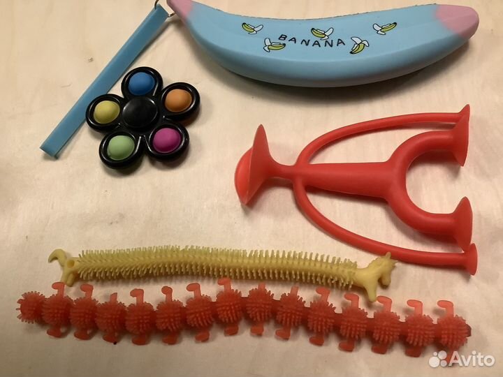 Спиннер с Попит Жмяка Сквиш Пенал силиконовый