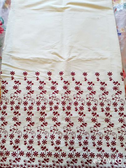 Лен с вышивкой СССР