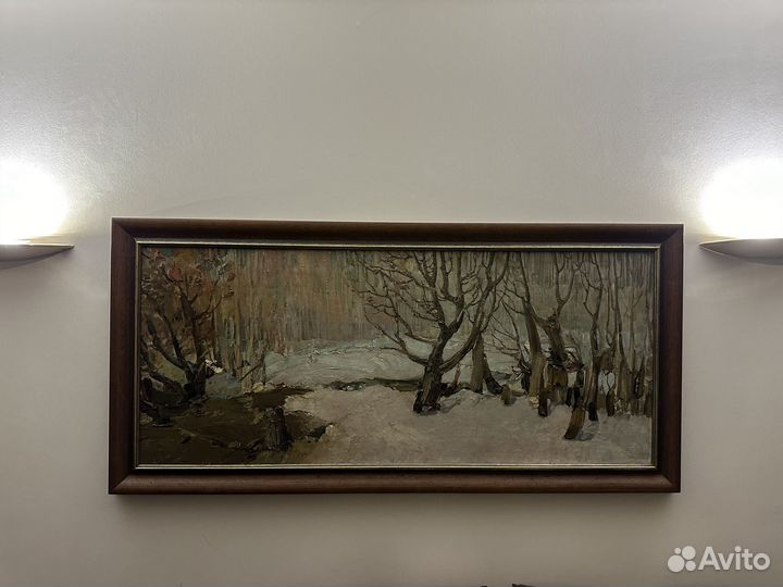 Картина маслом на холсте 1970 Ряузов Б.Я