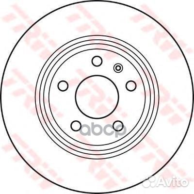 Диск тормозной задний audi A4/A5/A6/A7/Q5 TRW D