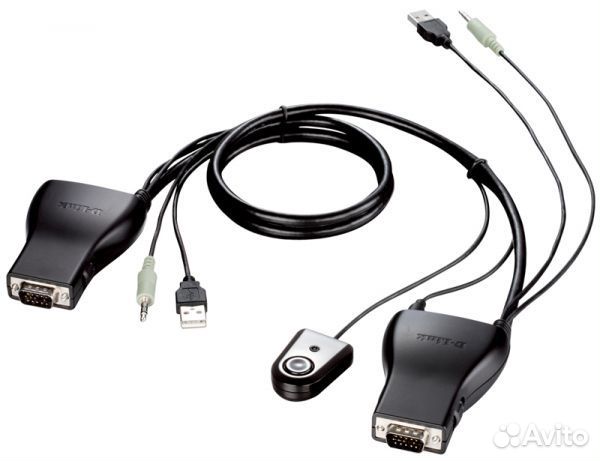 KVM-перекл�ючатель 2-портовый с портами VGA и USB