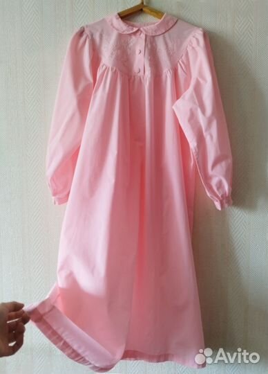 Винтажная сорочка ярко-розового цвета