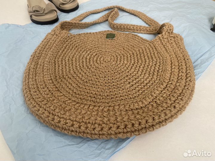 Сумка женская пляжная плетеная