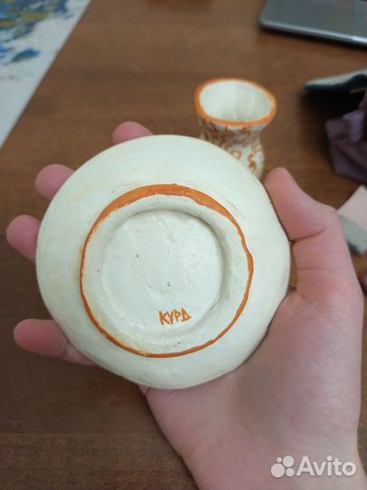 Глиняная ручная декоративная работа