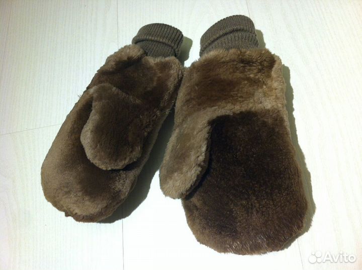 Варежки из меха бобра (новые)