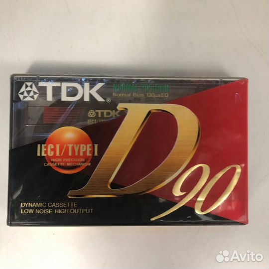 Кассета TDK D90, винтаж, Япония
