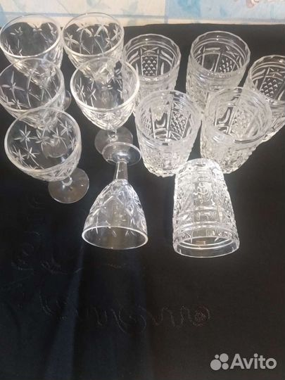 Хрустальные стопки, из 80 х