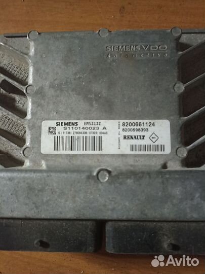 Эбу renault logan 1.4